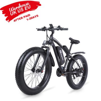 China ALU ALLOY 6061 EU USA factory direct sale tire eBike 7 speed Shengmilo mx02s 48V 1000w fat off road moped mountain electric hybrid bicycle emtb for sale