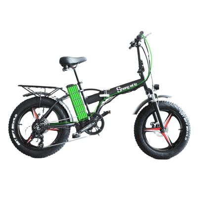 China Standard 20 Inch 4.0 Fat Tire Front Shock Powerful Electric Cruiser Bike 250KG Big Load 2 Seat Folding Electric Bicycle for sale