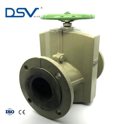 China General General Application of DSV and Lever Power Rubber Sleeve Pinch Valve for sale