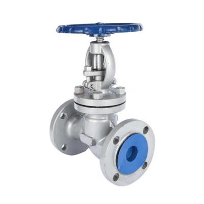 China No Leak DIN Flange Type PN16 Bellow Sealed Stop Valve WCB Steam / Air Cast Steel Globe Valve for sale