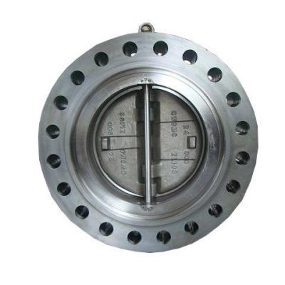 China No Leak CF8M Retainerless Design Flanged Double Wafer Plate Check Valve With Flange for sale