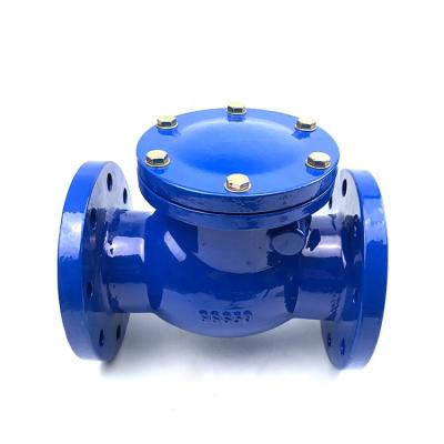 China No Leak Ductile Iron Resilient Sealing Water Flanged Single Swing Disc Check Valve for sale