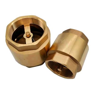 China General 1/2 - 4 Inch Small Thread Water Brass Spring Lift Vertical Check Valve for sale