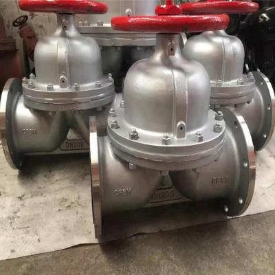 China Anti - Corrosion Flanged PTFE Lined Stainless Steel Diaphragm Valve For Lime for sale