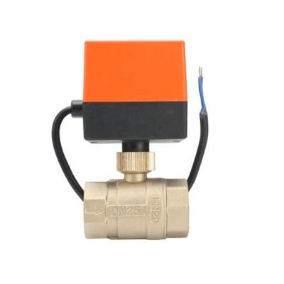 China General Brass Water Meter Miniature Electric Ball Valve for sale