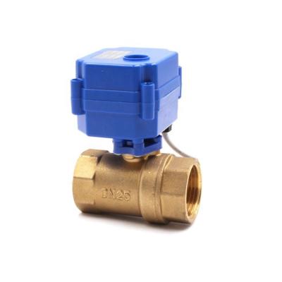 China 24v DN50 general brass motorized ball valve for sale