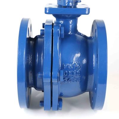 China ANSI JIS10K DIN PN16 General Cast Iron Ball Valve Flange for sale