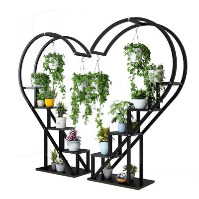 China Modern Hot Sales High Quality Iron Plant Racks Set Home Decoration 5-Tier Metal Flower Steel Display Stand for sale