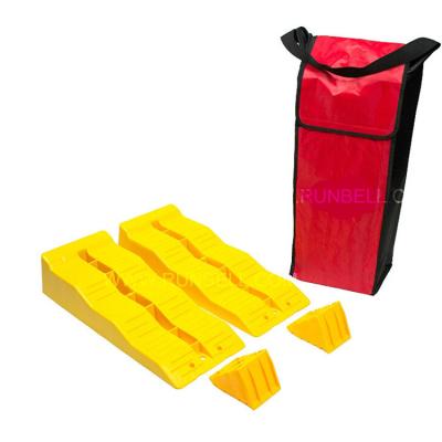 China HDPE RV Leveler Ramps Wheel Wedges Safety HDPE Plastic Leveling Ramp for sale