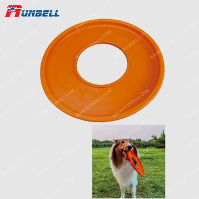 China Durable Rubber Stocked Flying Disc Pet Toy Orange - Dog for sale