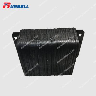 China Durable Horizontal Rubber Laminated Dock Bumper Fabric Reinforced Rectangular Four Hole Laminated Dock Bumper for sale