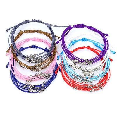 China BOHEMIA Fashion Woven Friendship Bracelets For Women Girls Handmade Beads Bracelet Braided Anklet Chain Gifts Kimter-Q590FZ for sale