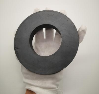 China Big Magnet 220*110*25mm Industrial Ferrite Y35 Ring Magnet For Speaker for sale