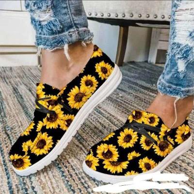 China Sunflower Lightweight Sneakers Fashion Manufacturer New Arrival Casual Cheap Lightweight Comfortable Canvas Shoe For Women for sale