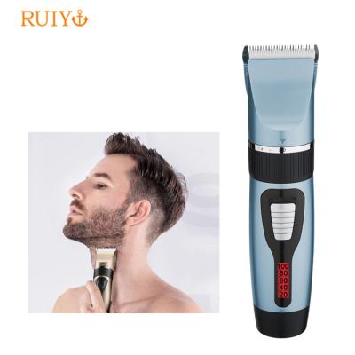 China Factory Professional Right Handed Waterproof Hair Cutting Scissor Clipper Electric LED Trimmer Men Low MOQ for sale