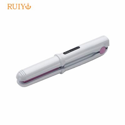 China Hot Selling 20 Minute Auto Cut Portable Straightener USB Cordless Rechargeable Hairstyling Iron Cordless Hair Tools for sale