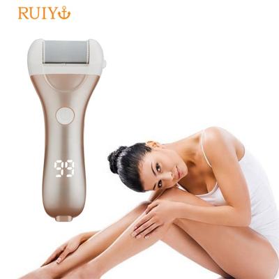 China 2 Speeds In One Button Private Label Operated Rechargeable Waterproof Callus Remover Electric Foot File for sale