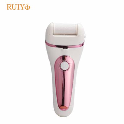 China 2 Speeds In One Button Factory Private Label Callus Waterproof Pedicure Electric Hard Skin Remover With LED Light for sale