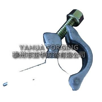 China Chinese construction workers with scaffolding parts type forging half clamps for sale