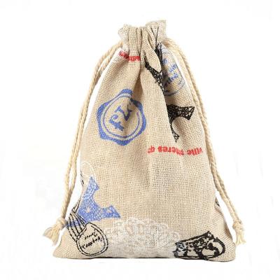 China Recyclable Cotton Canvas Mini Muslin Cotton Gift Drawstring Bags Necklace Bracelets Jewelry Bag for sale