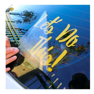 China Custom Logo Printed Decals Glass Decor Automobile Stickers Car Window Decorative Stickers Waterproof Decal for sale