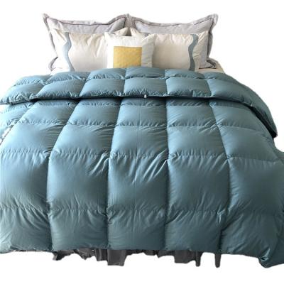 China Luxury Anti-allergy Hot Selling All Season Cotton Fabric Comforter Hotel Comforter Warm Goose Down Filler Comforter for sale