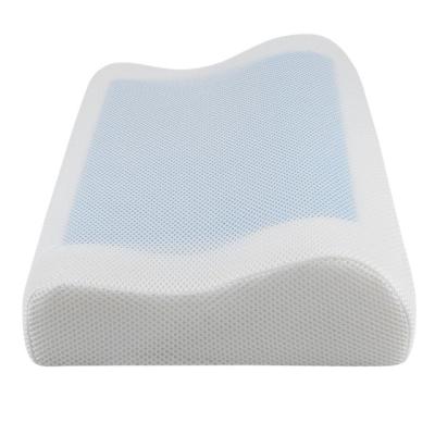 China Anti-Static Hot Sale Neck Pressure Release Back Sleeper Gel Memory Foam Pillow for sale