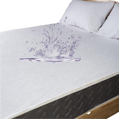 China Hot Selling Single Terry Cotton TPU Lamination Waterproof Mattress Protector for sale