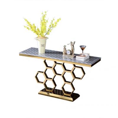 China Newest Style Adjustable Console Table Durable High Quality Nordic Gold Luxury Modern (Other) for sale