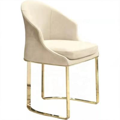 China Factory High End High Quality Custom Made Restaurant Adjustable High End Stainless Steel Velvet Back Chair (Other) for sale