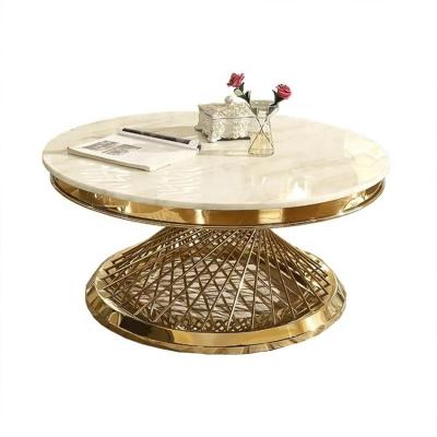 China (Other) high end custom home living room center round furniture factory adjustable nordic marble table coffee table for sale