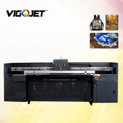 China Factory Vigoejt Flatbed UV Hybrid Wallpaper 3d Roll To Roll Printer Printing Machine for sale