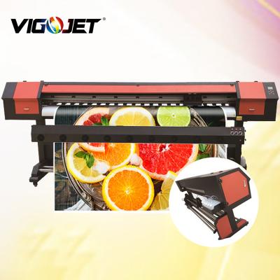 China Factory Vigojet 2.5m large format eco printer cable solvent banner, PVC, wallpaper printing machine with XP600 print head for sale