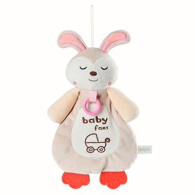 China 2021 New Soft Toy Baby Plush Rabbit Toys Soothe Teether Sleep Towel Cute Animal Shape For Kids Gift for sale