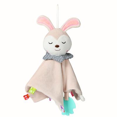 China 2020 New Design Baby Soft Toy Soothe Towel Toys To Soothe Infant Towel Soft Animal Toy For Baby for sale