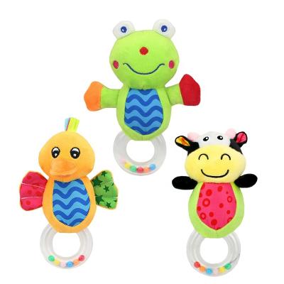 China Soft Toy Baby Plush Rattling Toys Cute Animal Design for sale