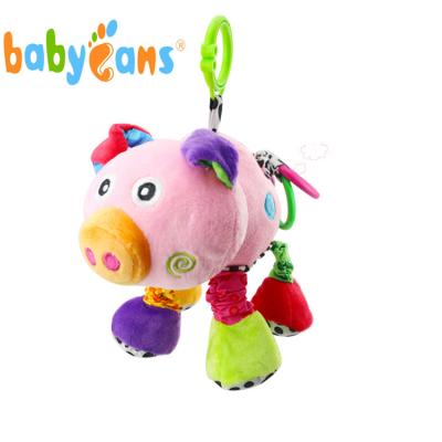 China Hot-selling Pink Music Pig Stuffed Baby Plush Toys 0-3 Years Old 25*28cm for sale