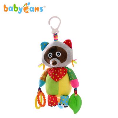 China 0-3 Years Old Babyfans Toys 2019 Baby Stuffed Musical Raccoon For Hanging Stroller Toy Wholesale Factory In China for sale