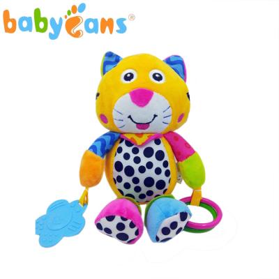 China Plush Baby Music Stuffed Tiger Toys Hanging Toys For Toddler for sale