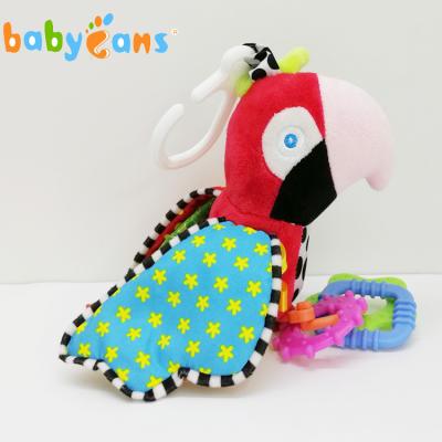 China Gifts Babyfans Healthy Bird Toys For Babies Stuffed Animals Red Bird Stroller Hanging Toys for sale