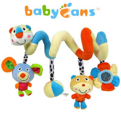 China Toy Cheap Newborn Baby Crib Soft Hanging Rattle Bed Stroller Pram Spiral Soft Activity Toy for sale