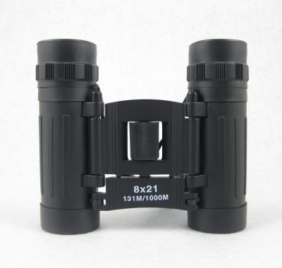 China plastic binoculars telescope 8x21mm with glass lens 105x93x30mm for sale