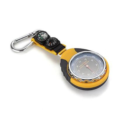 China Plastic 4 in 1 Barometer Thermometer Compass with Carabiner for sale