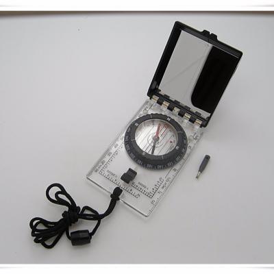 China Pointing Guide Mirror Hot Selling Compass with Ruler for sale