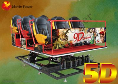 China Funny Amusement Park 3d 4d 5d Simulator 5D Game Machine 2.25KW 220V for sale