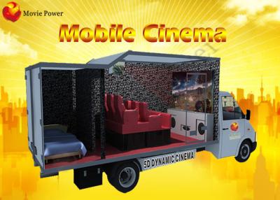 China Multiple Theme Fog Smell Fire 5D VR Cinema Equipment Truck With Electric System for sale