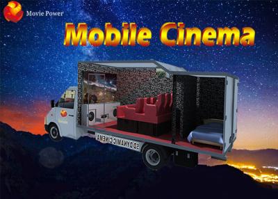 China Flexible Mobile Movie Theater Truck / Cabin 5D Simulator With Metal Screen for sale