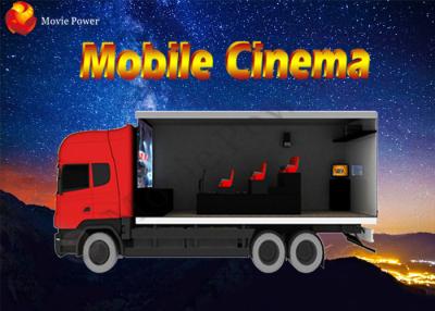 China Flexible Mobile Movie Theater Truck Cabin 5D Simulator With Volatile Motion Chair for sale