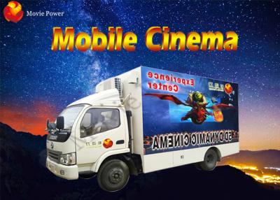 China 8 / 9 / 12 Seat Theme Film Mobile Cinema Truck With Electric / Hydraulic Platform for sale