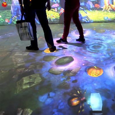 China Children Playground Equipment 3d Projector Hologram Tunnel Interactive Motion Floor Games for sale